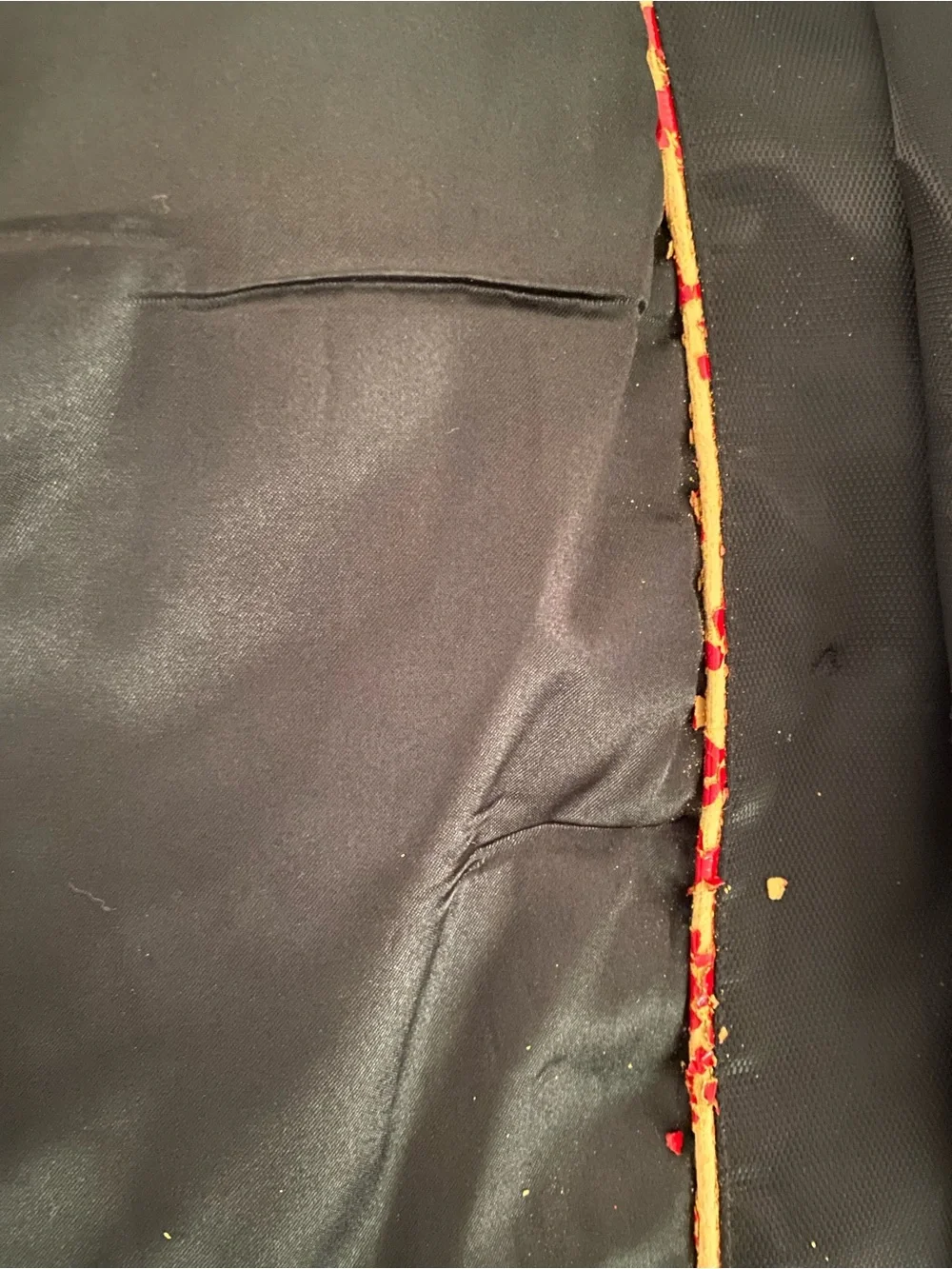 Men's Black Double-Breasted Trench Coat - Unbranded